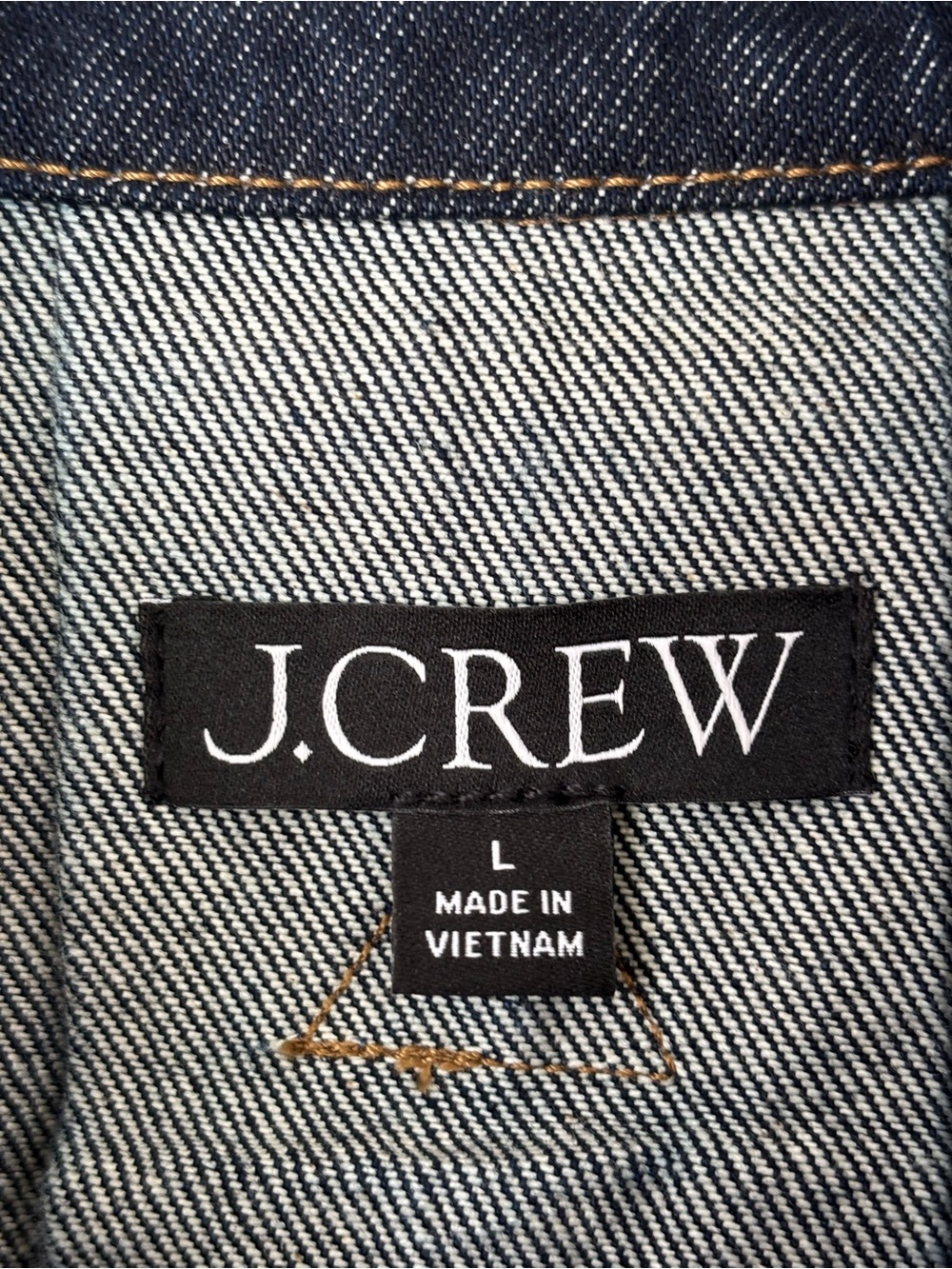 J. Crew Denim Barn Jacket Cropped in Denim Rinse Women's Size Large - Picture 3 of 14